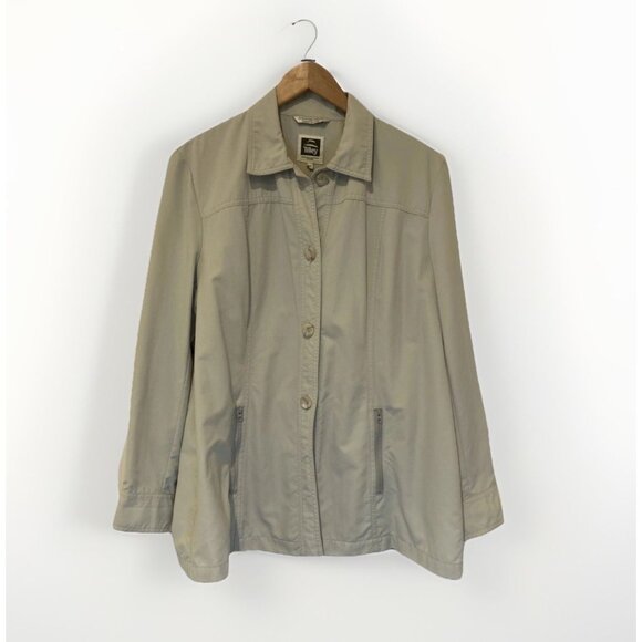 Tilley Endurables Womens 14 Utility Jacket Shacket Beige Pockets Made In Canada - Picture 1 of 8